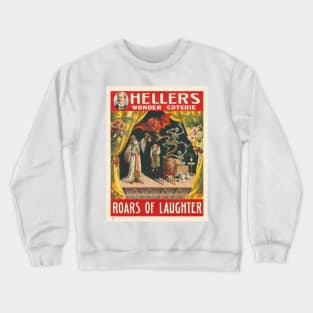 Hellers Wonder Coterie Vintage Poster Crewneck Sweatshirt